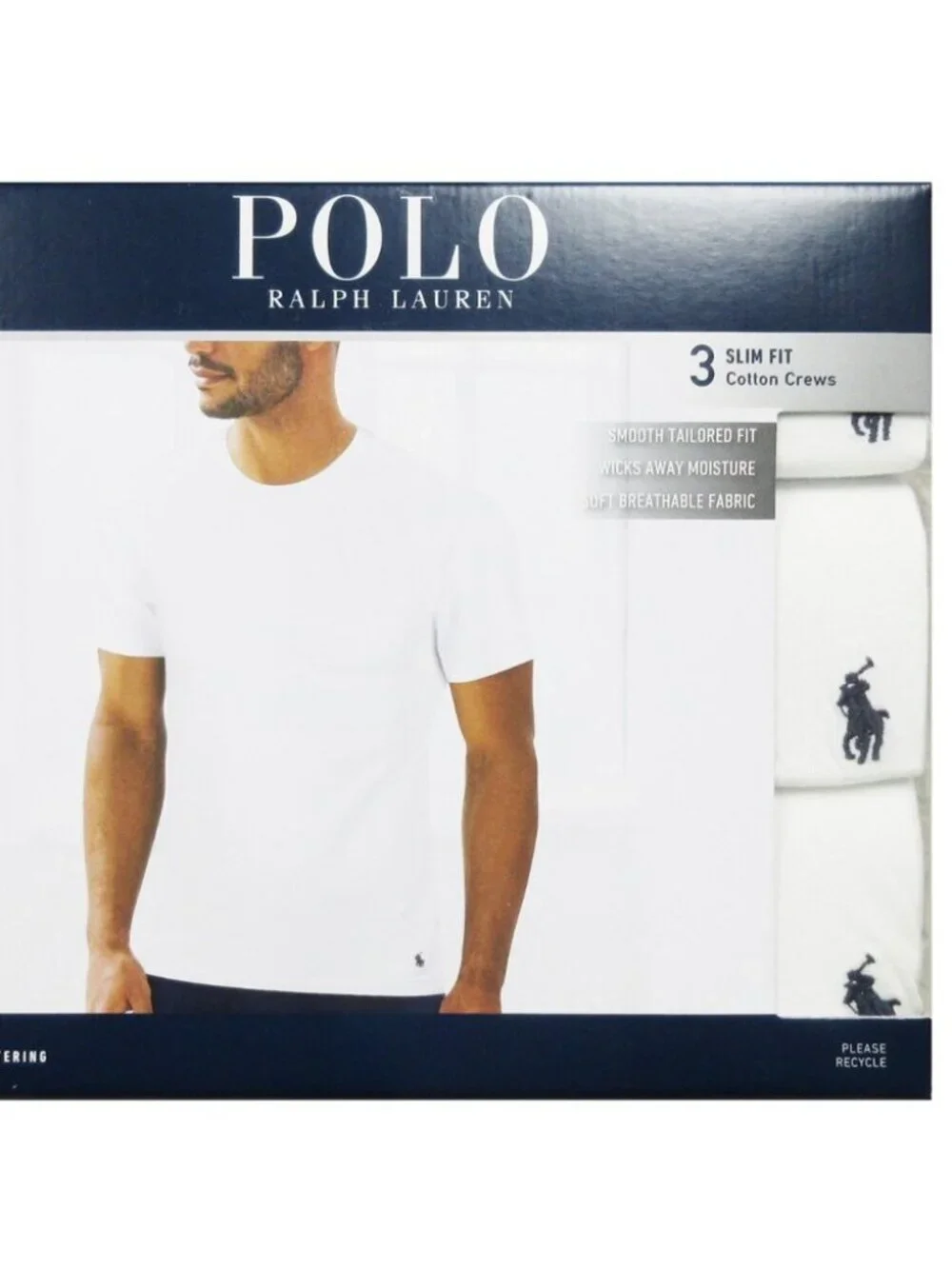 BRAND NEW 3 PACK RALPH Lauren Polo WHITE T SHIRTS SIZE XL
